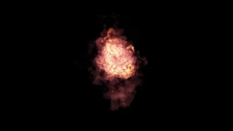 Fire explosion animation of Fire Flames Background. Stock-Footage 337015688