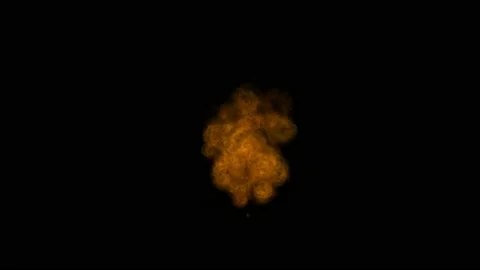 Fire explosion animation for intro, elements for motion design, on black Stock Footage 220677492