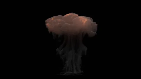 Fire explosion on a black background Stock Footage 50640182