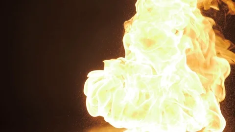 Fire explosion on the black background, Stock Footage 118019730