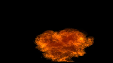 Fire explosion blast VFX element with Alpha channel matte. Vídeos de archivo 34027010