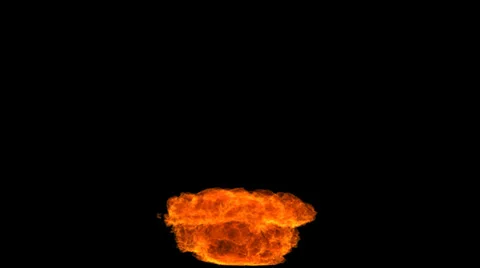 Fire explosion blast VFX element with Alpha channel matte. Vídeos de archivo 34030572