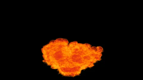 Fire explosion blast VFX element with Alpha channel matte. Vídeos de archivo 34032687