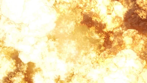 Fire explosion, bomb explosive, nuclear Stock-Footage 125976872