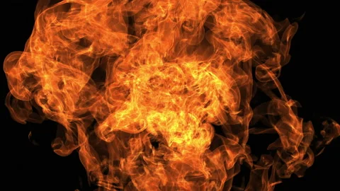 Fire explosion to the camera with Alpha Channel 스톡 동영상 108372384