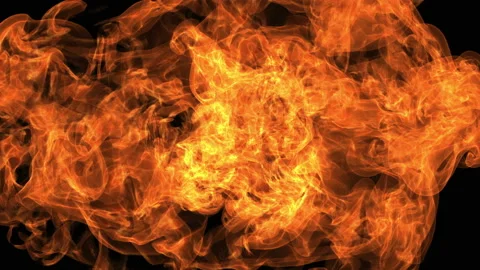 Fire explosion to the camera with Alpha Channel Stock-Footage 108372403