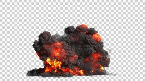 Fire Explosion effect element. 3d illustration Stock Illustration