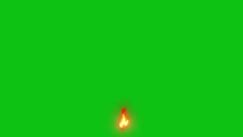 Fire explosion effect with green screen. 3D animation Stock Footage 326505178