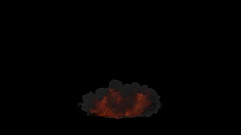 Fire Explosion Stock Footage 114306833