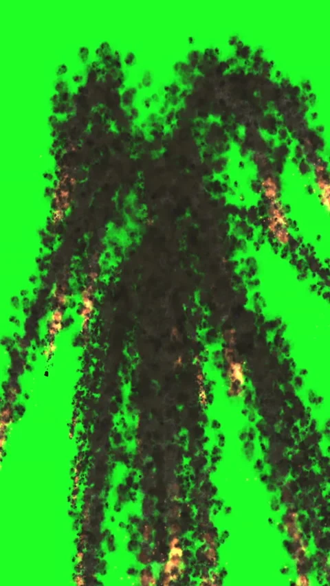 Fire explosion on green screen vertical video Video stock 312833182