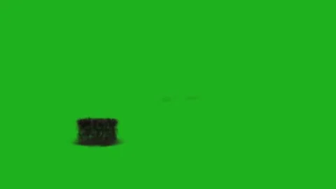 Fire explosion motion graphics with green screen background Stock Footage 150651818