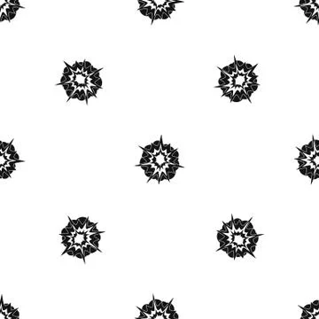 Fire explosion pattern seamless black 스톡 일러스트