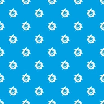 Fire explosion pattern seamless blue Stock Illustration