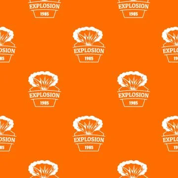 Fire explosion pattern vector orange 스톡 일러스트