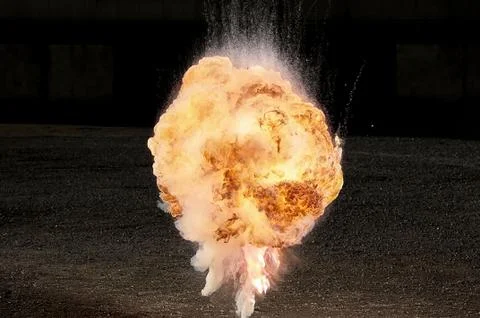 Fire explosion Stock Photos