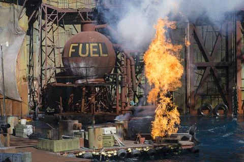 Fire explosion Stock Photos