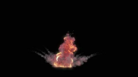 Fire Explosion Realistic flame Vídeo Stock 218068146