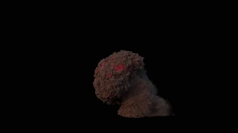 Fire Explosion Realistic flame Vídeo Stock 219763790