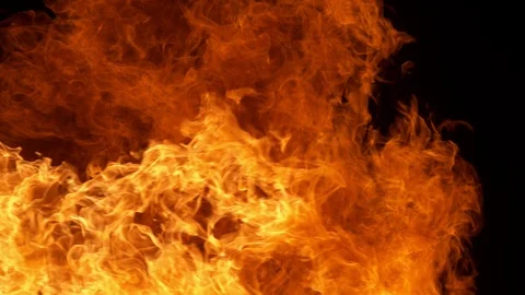 Fire explosion shooting with high speed camera at 1000fps, Stock Footage 105543196