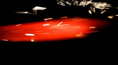 Fire explosion torch on black Stock Footage 36645509