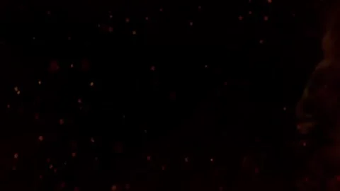 Fire Explosion Transition on Dark Screen - Cinematic VFX Overlay Stock Footage 312735890