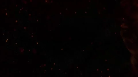 Fire Explosion Transition on Dark Screen - Cinematic VFX Overlay Stock Footage 312735895
