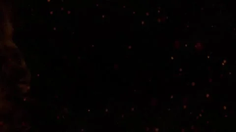 Fire Explosion Transition on Dark Screen - Cinematic VFX Overlay Stock Footage 312735898