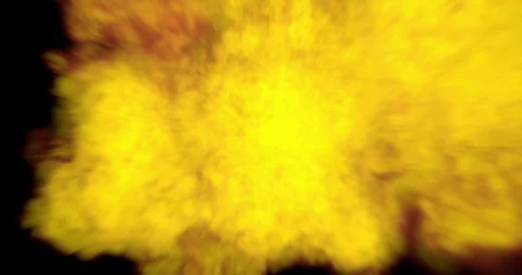 Fire explosion in the tunnel with alpha mask Stock Footage 98142736