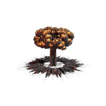 Fire explosions isolated set Illustrazione stock