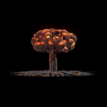 Fire explosions isolated set Stock Illustration