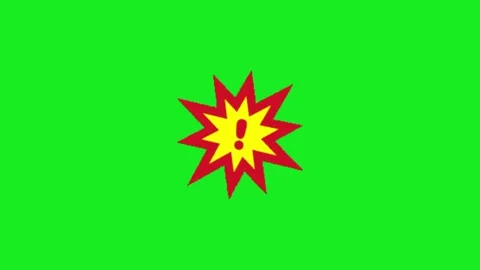 Fire explotion animation on green screen background Stock-Footage 332975070