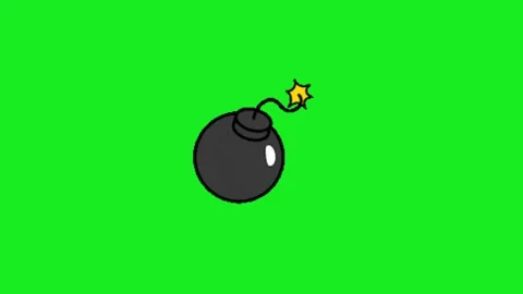 Fire explotion animation on green screen background Stock-Footage 332975142