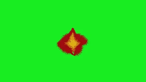 Fire explotion animation on green screen background Stock-Footage 332975149