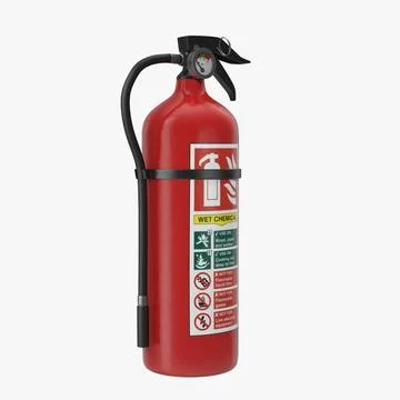 Fire Extinguisher 2 3D Model