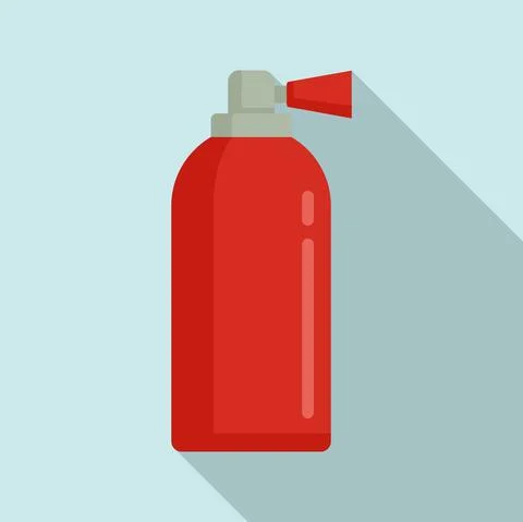 Fire extinguisher for car icon, flat style Stock Illustration