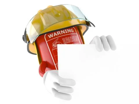 Fire extinguisher character Illustrazione stock