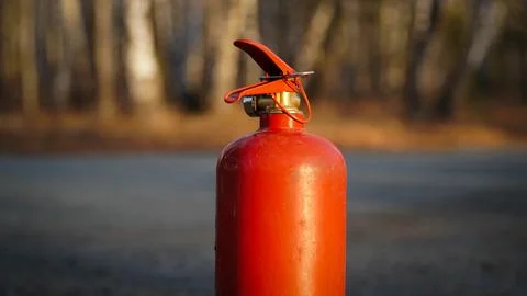 Fire extinguisher	close up Stock Photos