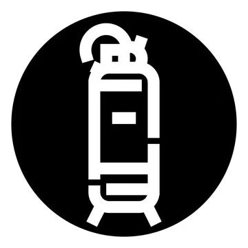 Fire extinguisher equipment providing essential safety protection Stock Illustration