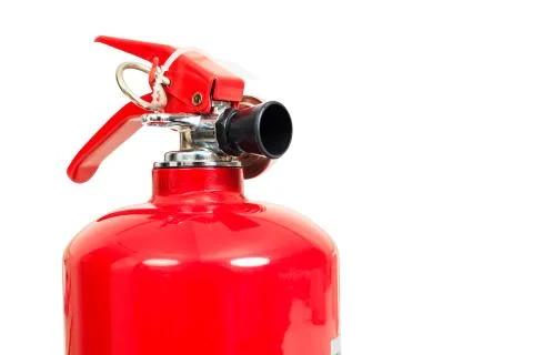 Fire extinguisher head isolate on white background Stock Photos