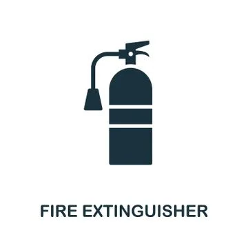 Fire Extinguisher icon. Creative element design from fire safety icons Stock Illustration