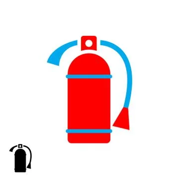 Fire extinguisher icon. Illustrazione stock