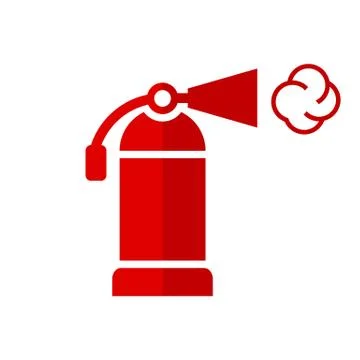 Fire extinguisher icon. Stock Illustration