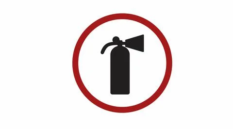 Fire extinguisher icon. Stock Illustration