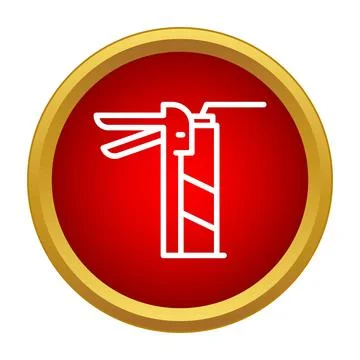 Fire extinguisher icon indicating emergency safety prevention Stock Illustration