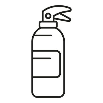 Fire extinguisher icon representing emergency safety equipment Stock Illustration