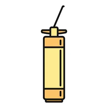 Fire extinguisher icon representing safety and emergency equipment Stock Illustration