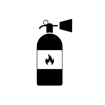 Fire extinguisher icon vector, filled flat sign, solid pictogram isolated o.. Illustrazione stock