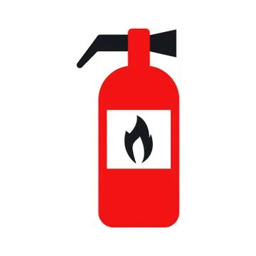 Fire extinguisher icon vector Stock Illustration