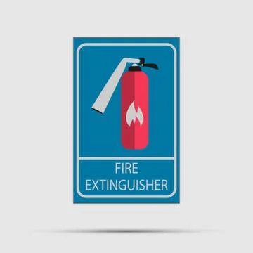 Fire extinguisher icon,Vector illustration Stock Illustration