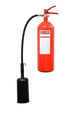 Fire extinguisher isolate on white background Stock Photos